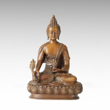 Buddha Statue Bhaisajyaguru Bronze Sculpture Tpfx-B44